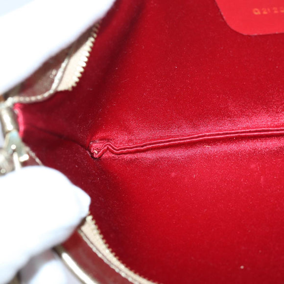 Salvatore Ferragamo Gancini Umhängetasche Leder Gold Original 83734