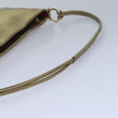 Salvatore Ferragamo Gancini Shoulder Bag Leather Gold Auth 83734-7