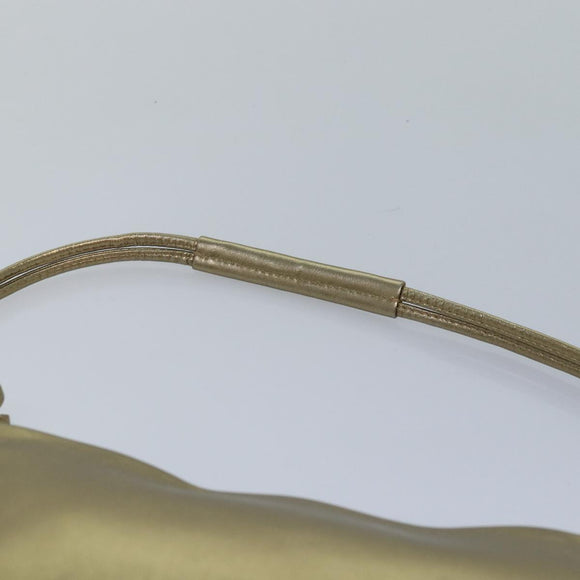 Salvatore Ferragamo Gancini Umhängetasche Leder Gold Original 83734