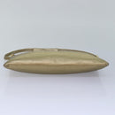 Salvatore Ferragamo Gancini Shoulder Bag Leather Gold Auth 83734-5