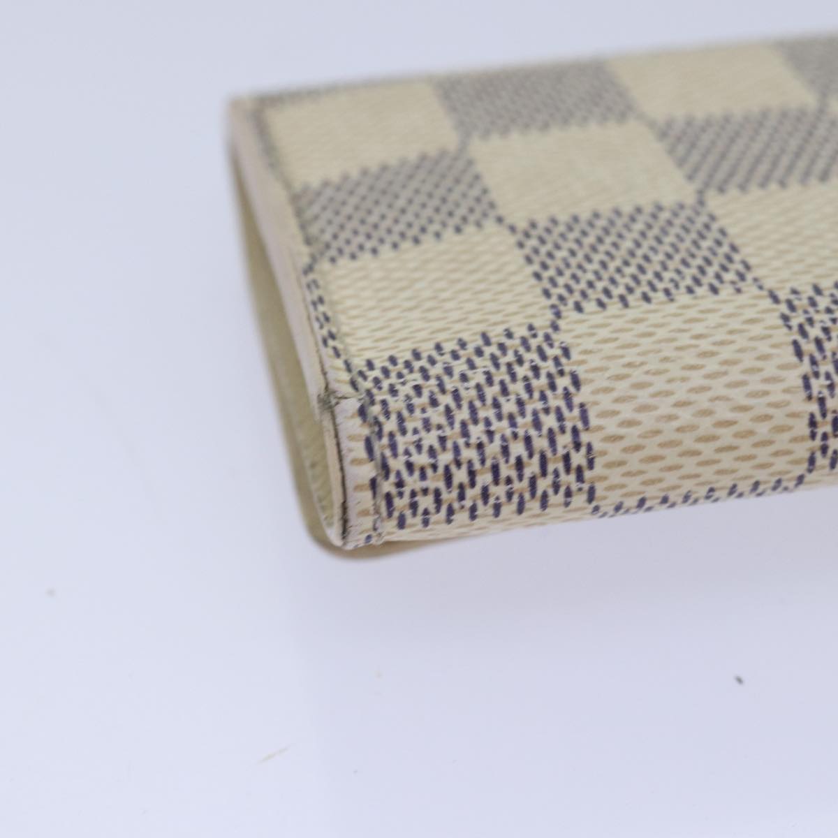 LOUIS VUITTON Damier Azur Multi Cles 6 Key Case N61745 LV Auth 83737