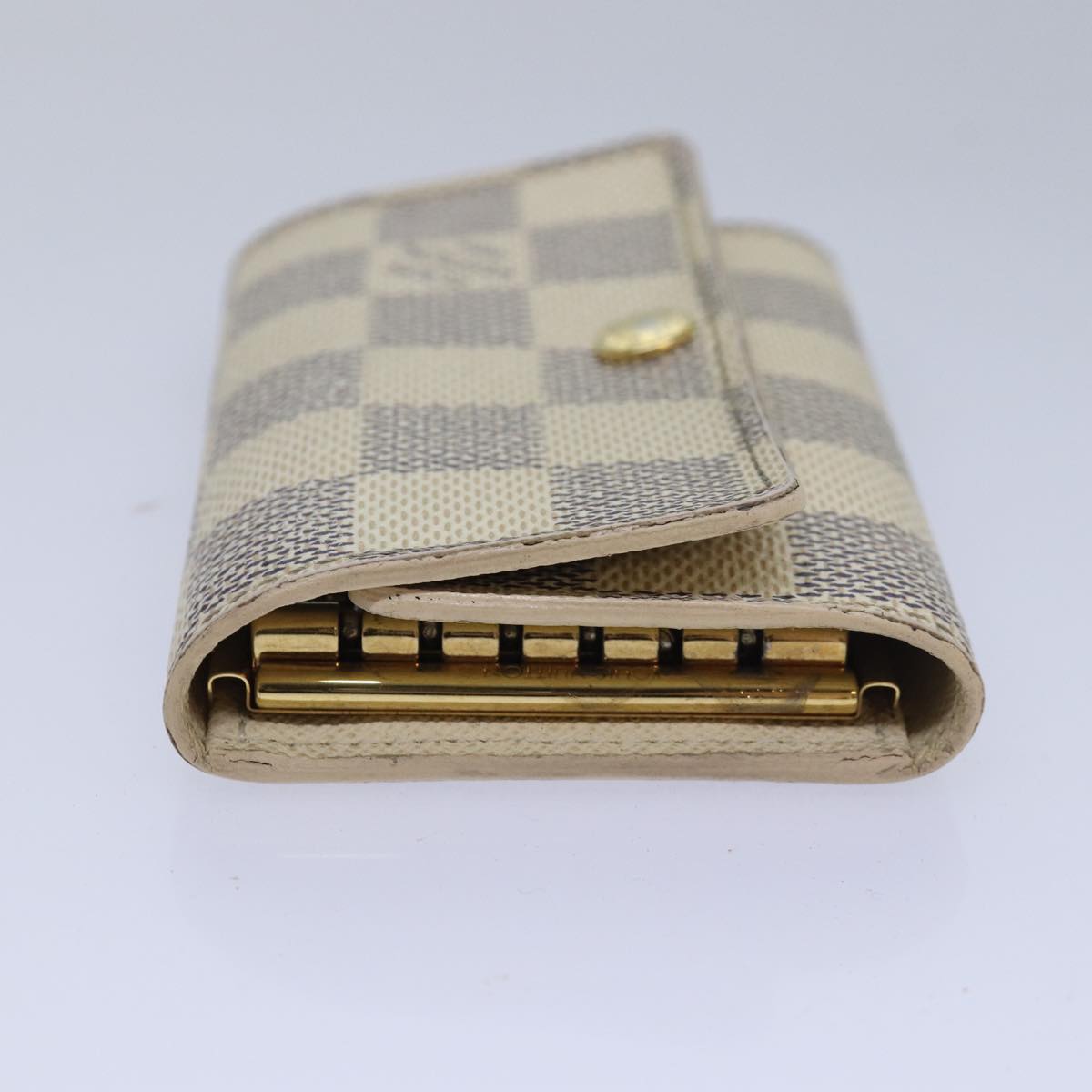 LOUIS VUITTON Damier Azur Multi Cles 6 Key Case N61745 LV Auth 83737