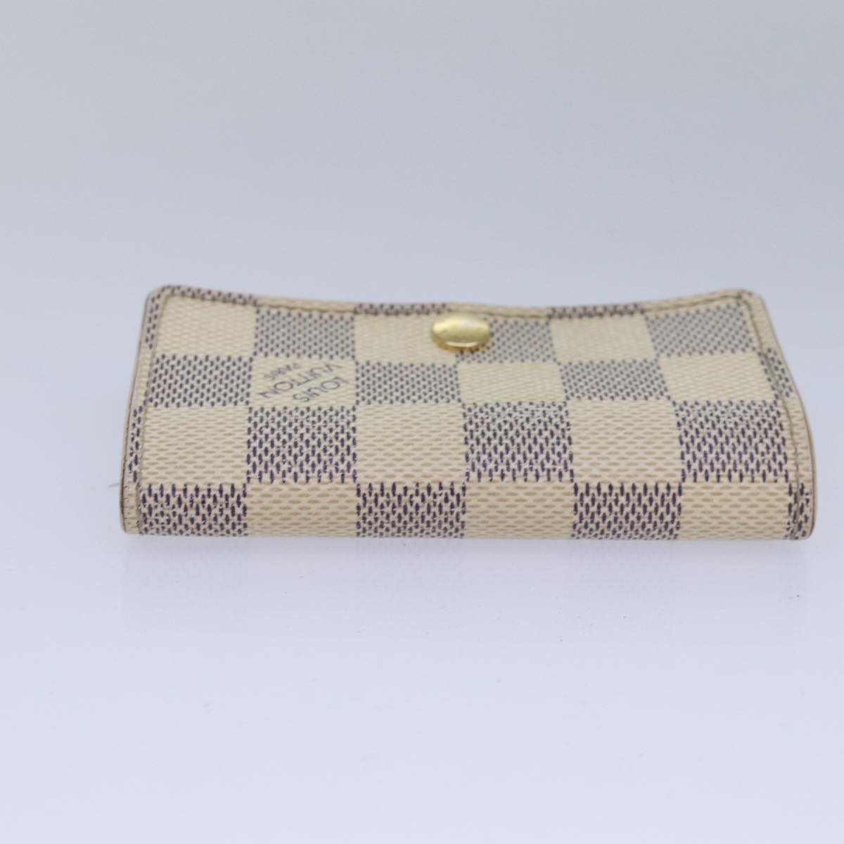 LOUIS VUITTON Damier Azur Multi Cles 6 Key Case N61745 LV Auth 83737