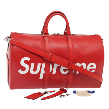 LOUIS VUITTON Epi Supreme Keepall Bandouliere 45 Boston Bag M53419 Auth 83743SM