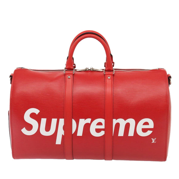 LOUIS VUITTON Epi Supreme Keepall Bandouliere 45 Boston Bag M53419 Auth 83743SM