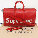 LOUIS VUITTON Epi Supreme Keepall Bandouliere 45 Boston Bag M53419 Auth 83743SM-12