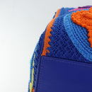 LOUIS VUITTON Monogram Flower Keepall Bandouliere 50 Bag Blue M21895 Auth 83744SM-14