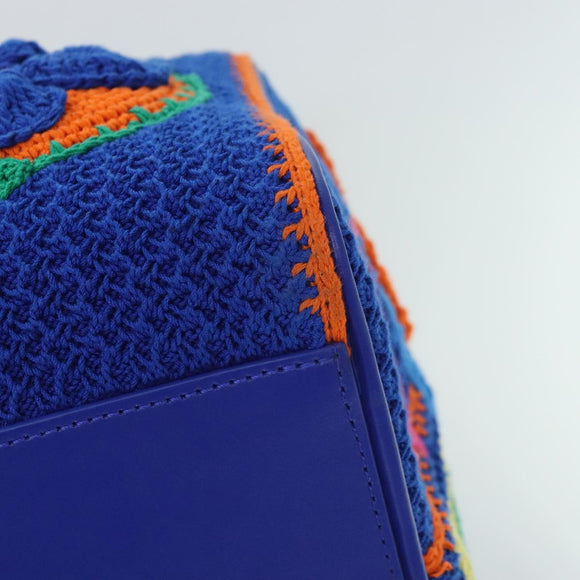 LOUIS VUITTON Monogram Flower Keepall Bandouliere 50 Bag Blue M21895 Auth 83744SM