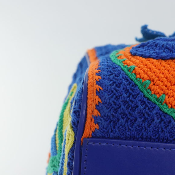 LOUIS VUITTON Monogram Flower Keepall Bandouliere 50 Bag Blue M21895 Auth 83744SM