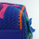 LOUIS VUITTON Monogram Flower Keepall Bandouliere 50 Bag Blue M21895 Auth 83744SM-9