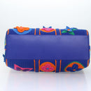 LOUIS VUITTON Monogram Flower Keepall Bandouliere 50 Bag Blue M21895 Auth 83744SM-5