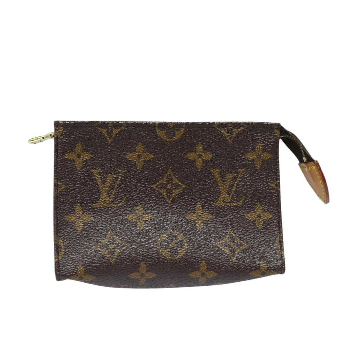 LOUIS VUITTON Monogram Poche Toilette 15 Pouch M47546 LV Auth 83752