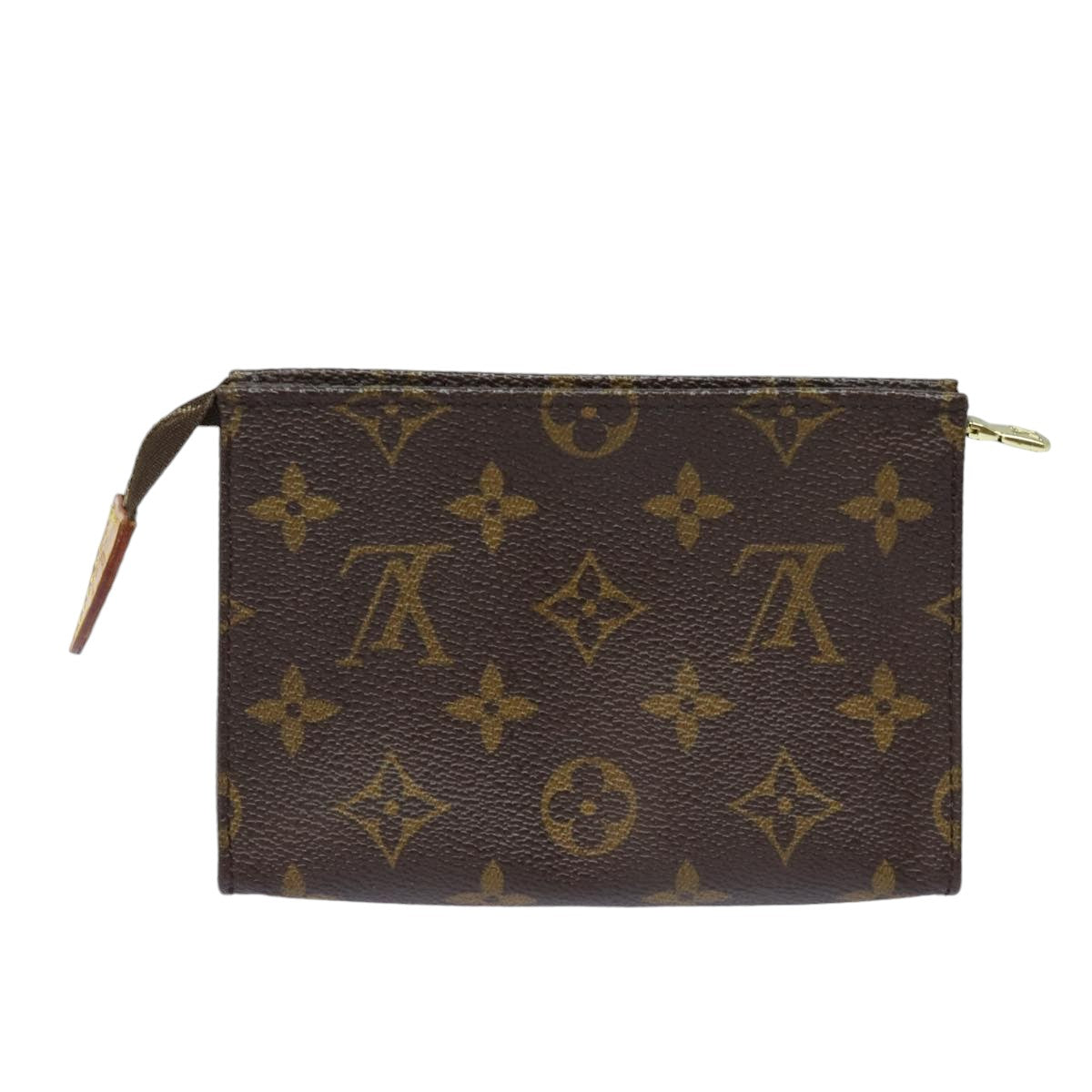 LOUIS VUITTON Monogram Poche Toilette 15 Pouch M47546 LV Auth 83752