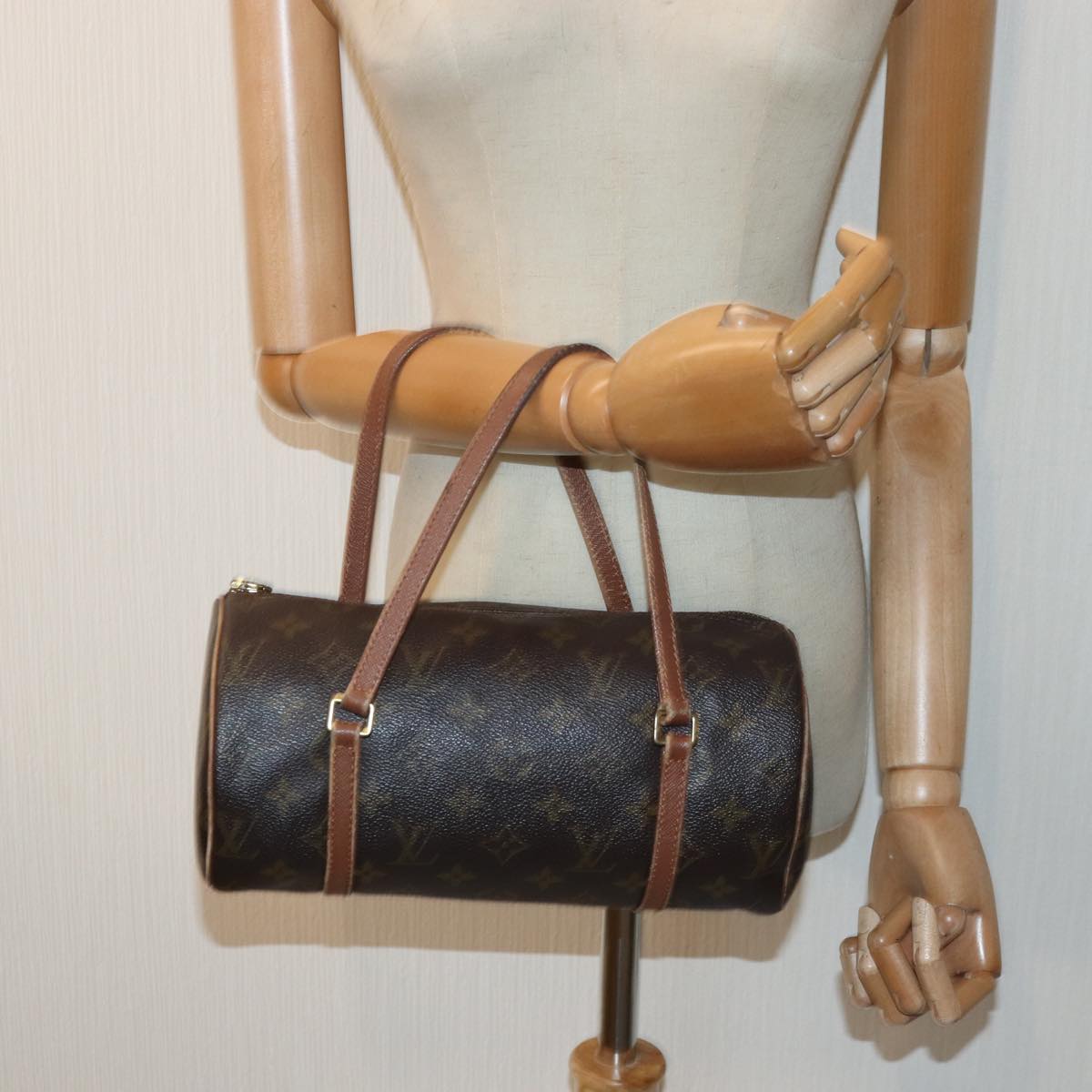 LOUIS VUITTON Monogram Papillon 26 Hand Bag M51386 LV Auth 83756