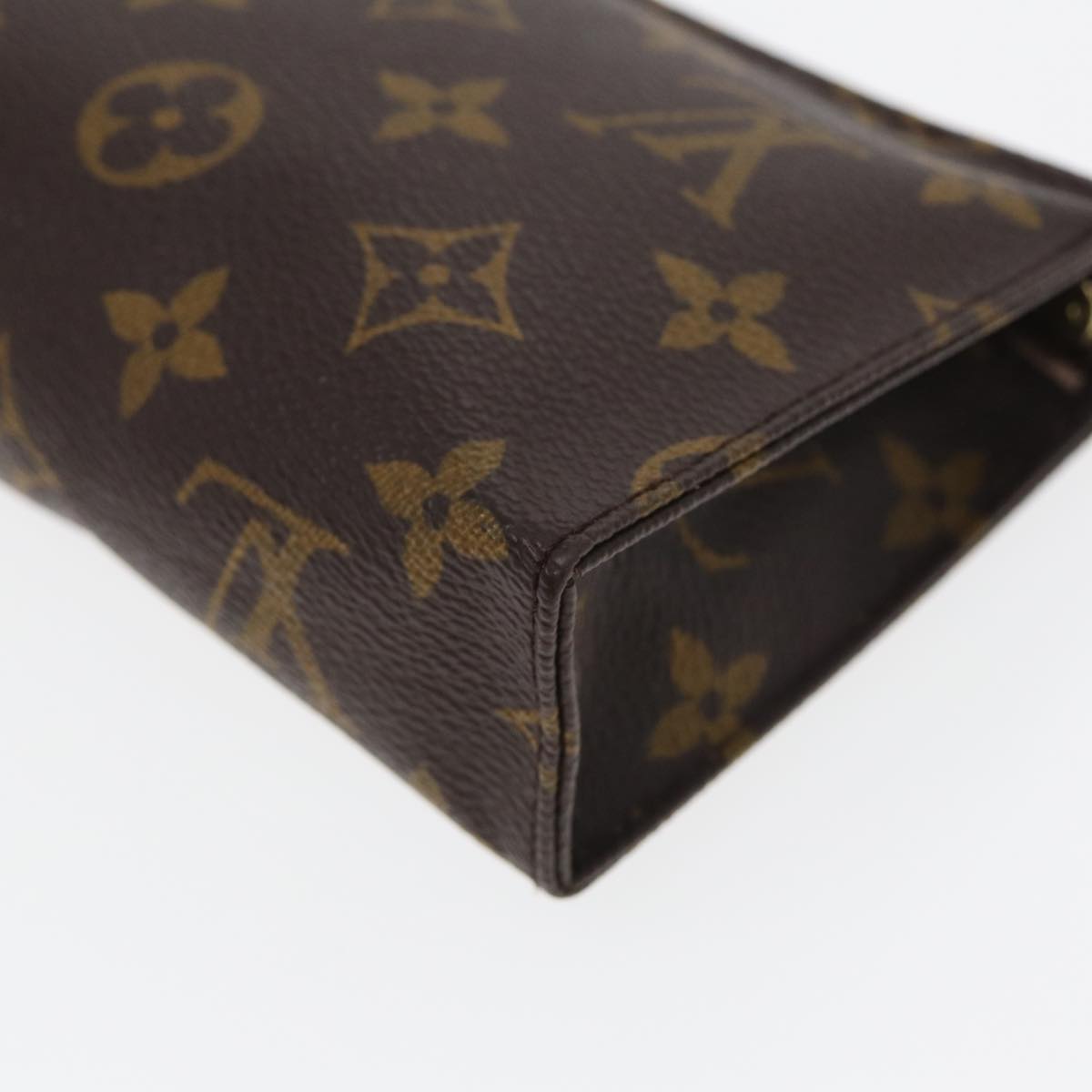 LOUIS VUITTON Monogram Poche Toilette 15 Pouch M47546 LV Auth 83771