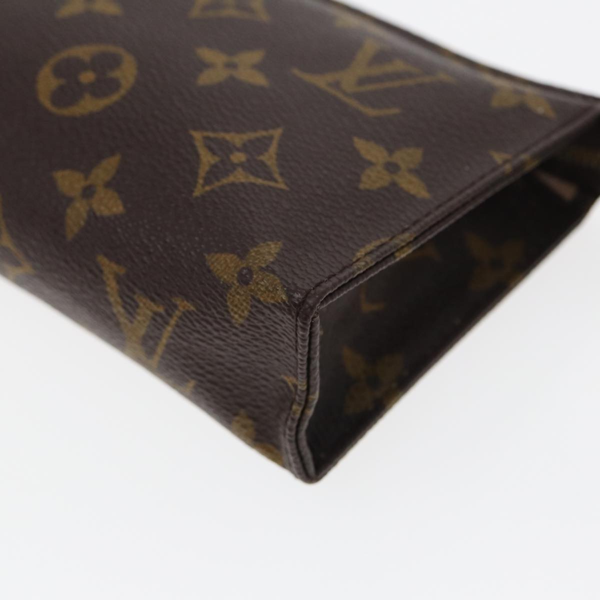 LOUIS VUITTON Monogram Poche Toilette 15 Pouch M47546 LV Auth 83771