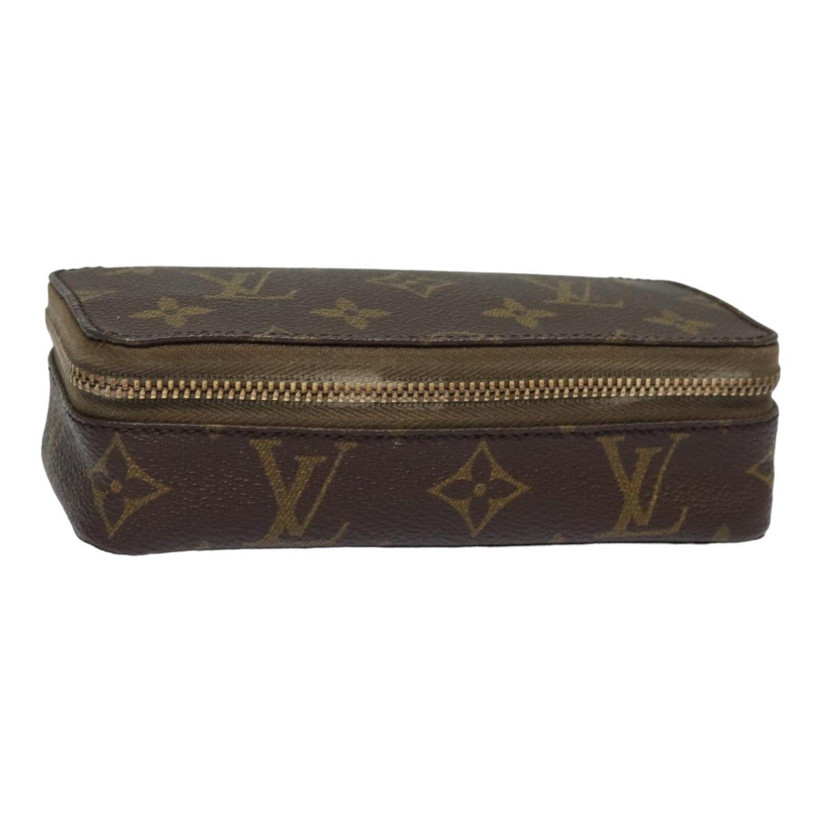 LOUIS VUITTON Monogram Poche Monte Carlo Jewelry Box M47352 LV Auth 83772