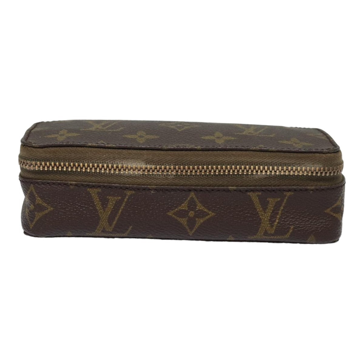 LOUIS VUITTON Monogram Poche Monte Carlo Jewelry Box M47352 LV Auth 83772