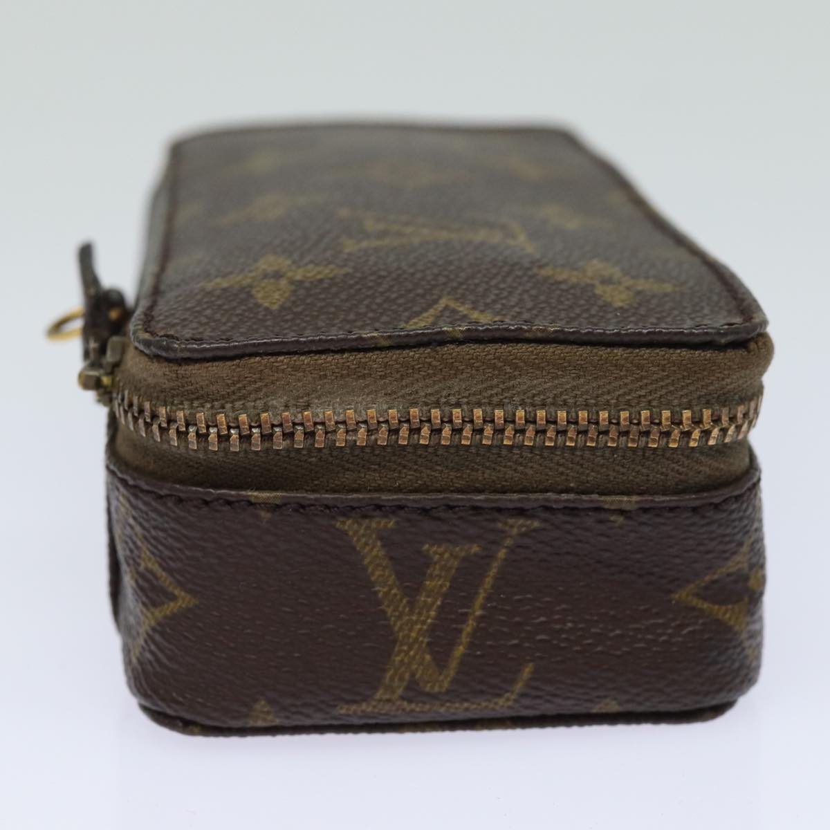 LOUIS VUITTON Monogram Poche Monte Carlo Jewelry Box M47352 LV Auth 83772