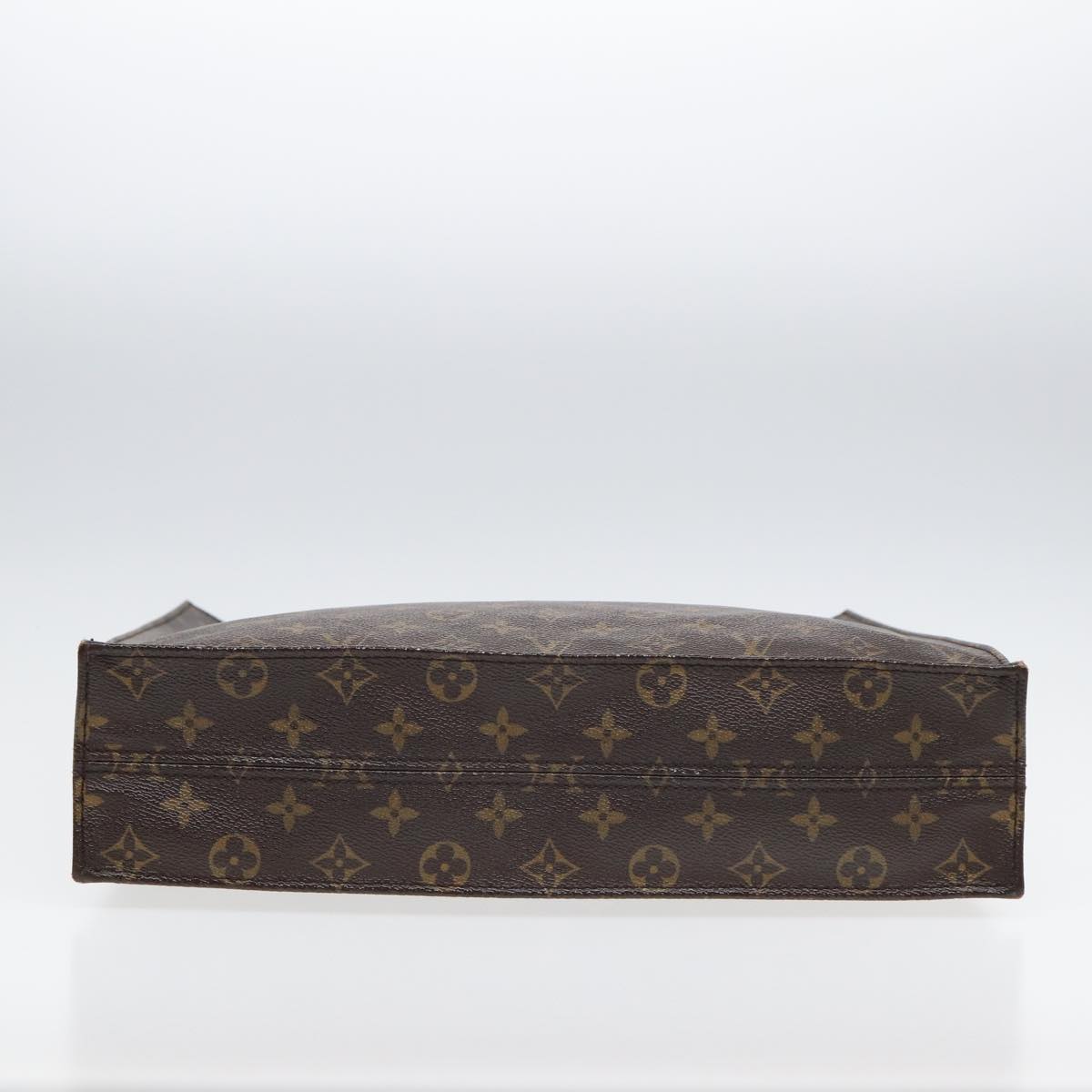 LOUIS VUITTON Monogram Sac Plat Hand Bag M51140 LV Auth 83776