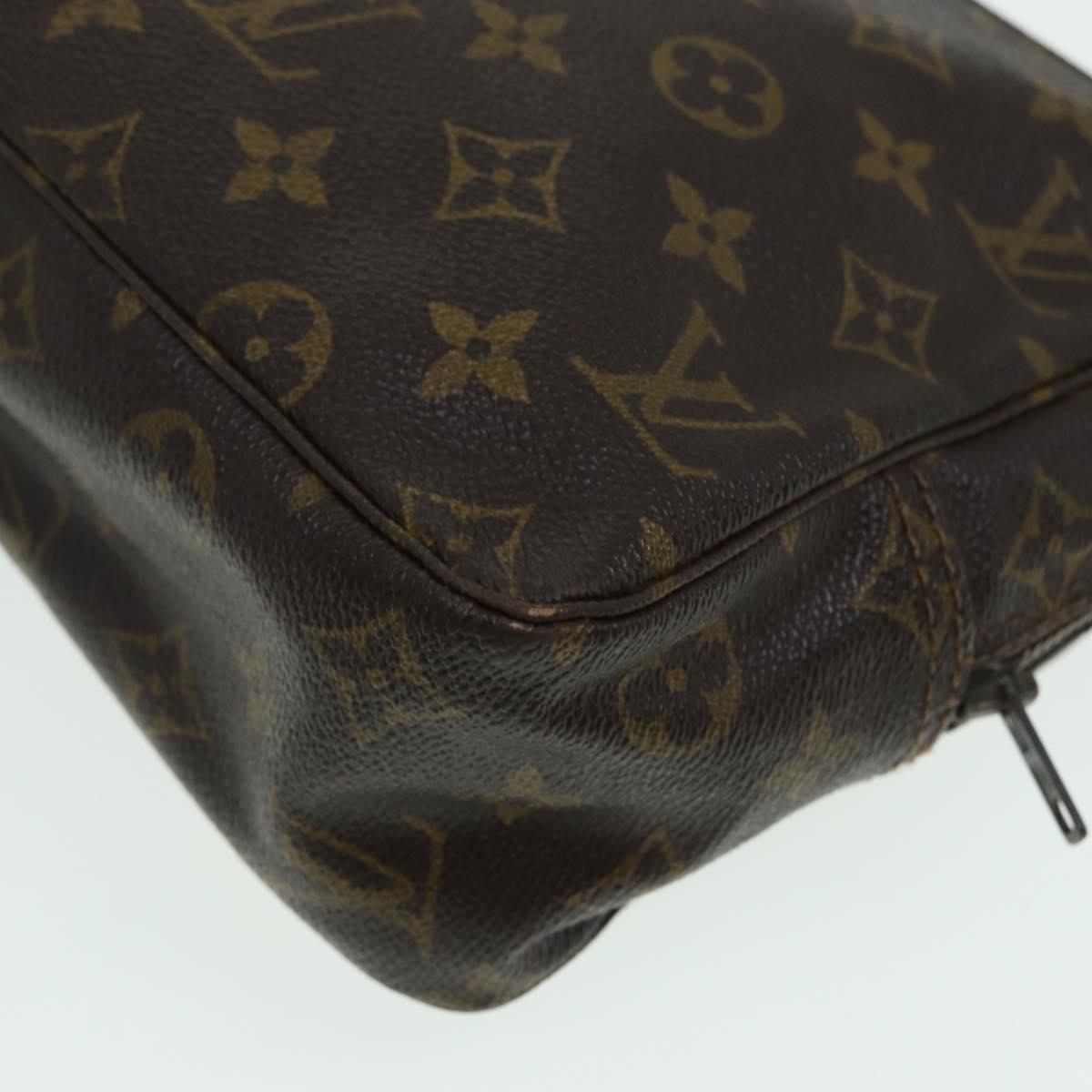 LOUIS VUITTON Monogram Trousse Toilette 28 Clutch Bag M47522 LV Auth 83781