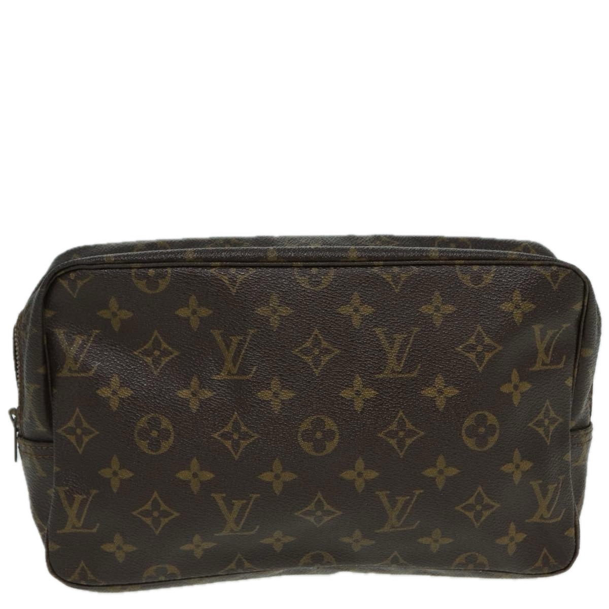 LOUIS VUITTON Monogram Trousse Toilette 28 Clutch Bag M47522 LV Auth 83781