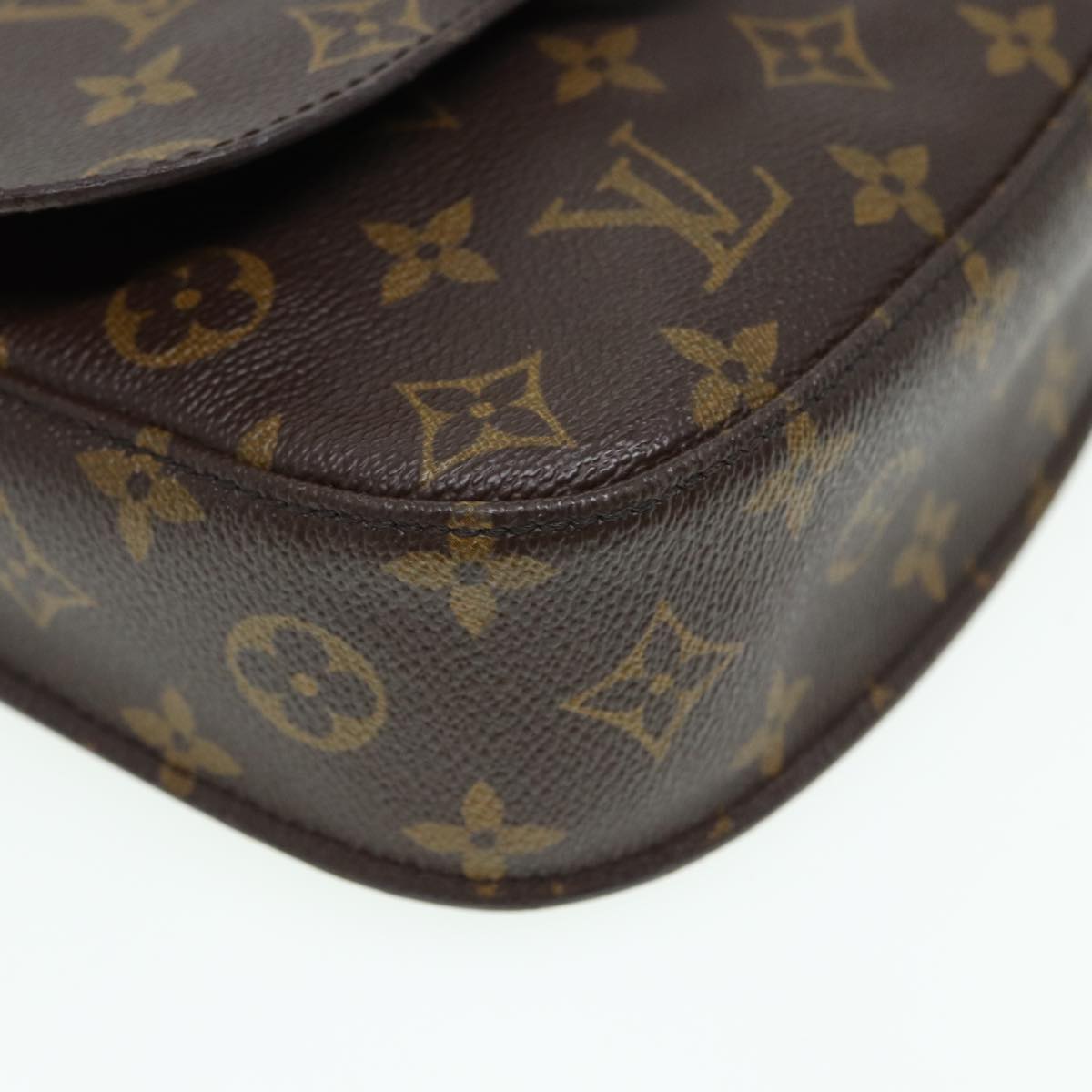 LOUIS VUITTON Monogram Saint Cloud MM Shoulder Bag M51243 LV Auth 83784