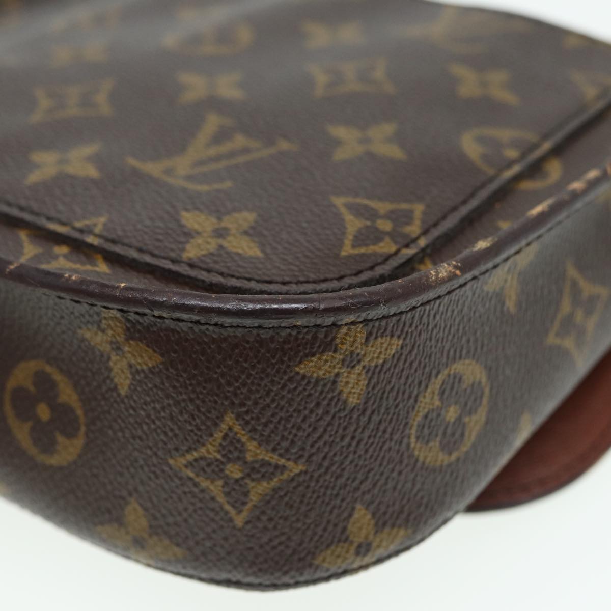 LOUIS VUITTON Monogram Saint Cloud MM Shoulder Bag M51243 LV Auth 83784