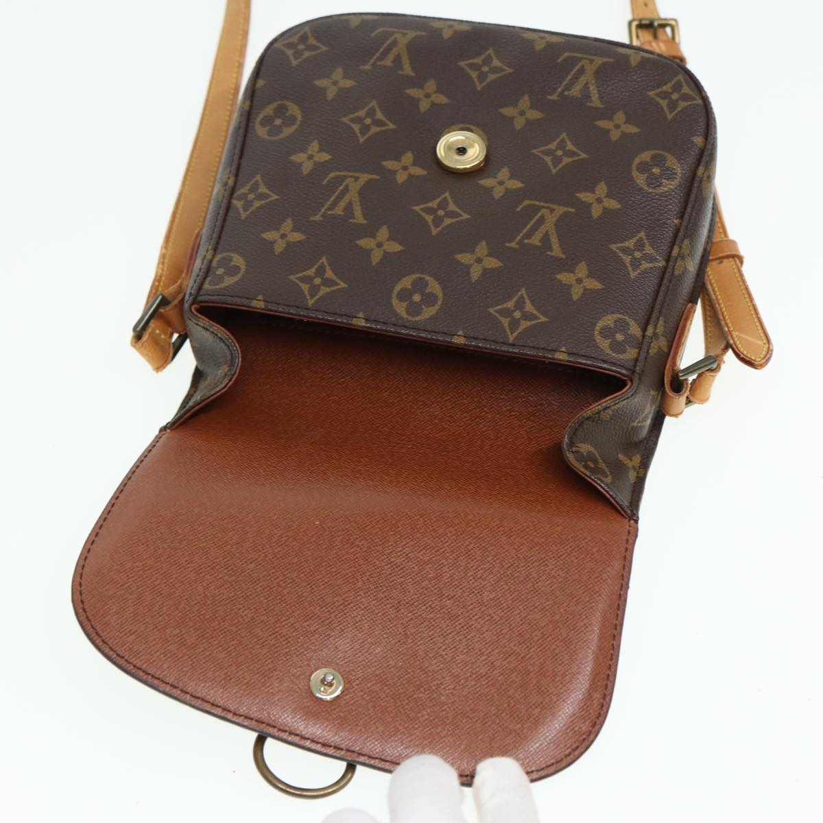 LOUIS VUITTON Monogram Saint Cloud MM Shoulder Bag M51243 LV Auth 83784