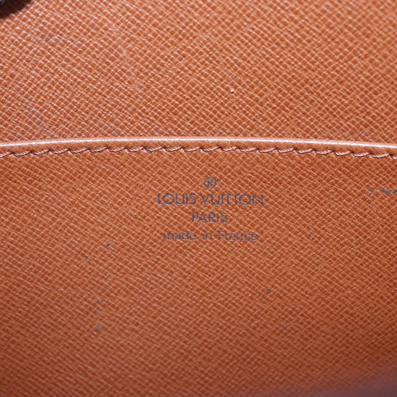 LOUIS VUITTON Epi Pochette Homme Clutch Bag Brown Zipang gold M52528 Auth 83787