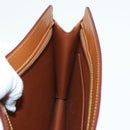 LOUIS VUITTON Epi Pochette Homme Clutch Bag Brown Zipang gold M52528 Auth 83787-20