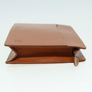 LOUIS VUITTON Epi Pochette Homme Clutch Bag Brown Zipang gold M52528 Auth 83787-3