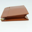 LOUIS VUITTON Epi Pochette Homme Clutch Bag Brown Zipang gold M52528 Auth 83787-4