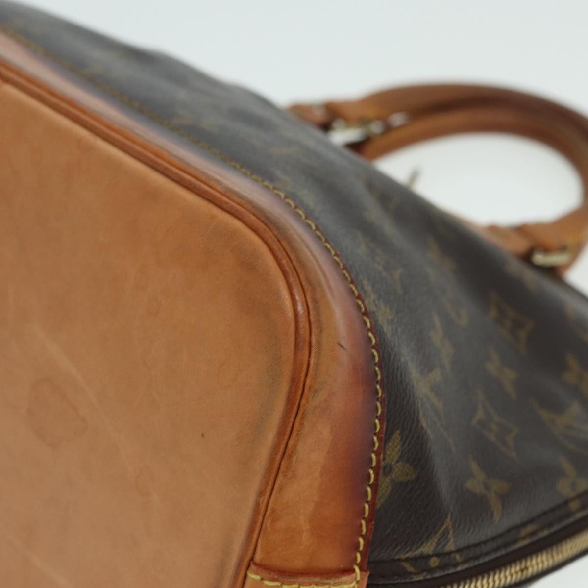 LOUIS VUITTON Monogram Alma Hand Bag M51130 LV Auth 83788