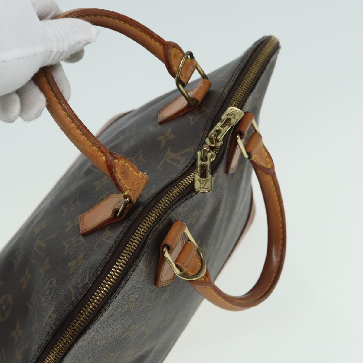 LOUIS VUITTON Monogram Alma Hand Bag M51130 LV Auth 83788