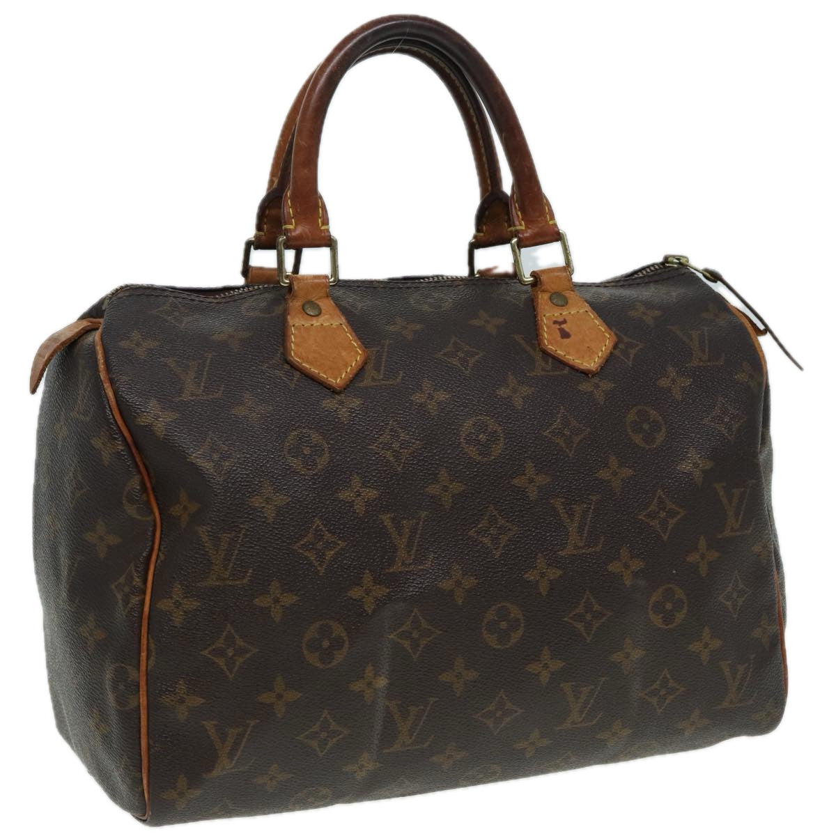 LOUIS VUITTON Monogram Speedy 30 Hand Bag M41526 LV Auth 83798