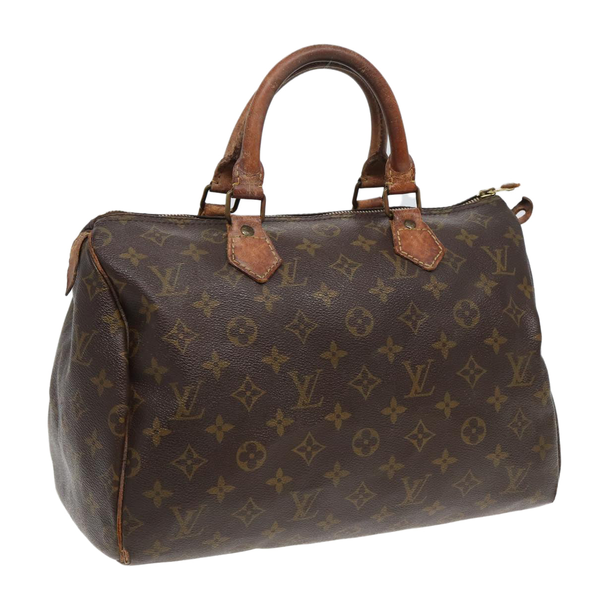 LOUIS VUITTON Monogram Speedy 30 Hand Bag M41526 LV Auth 83800