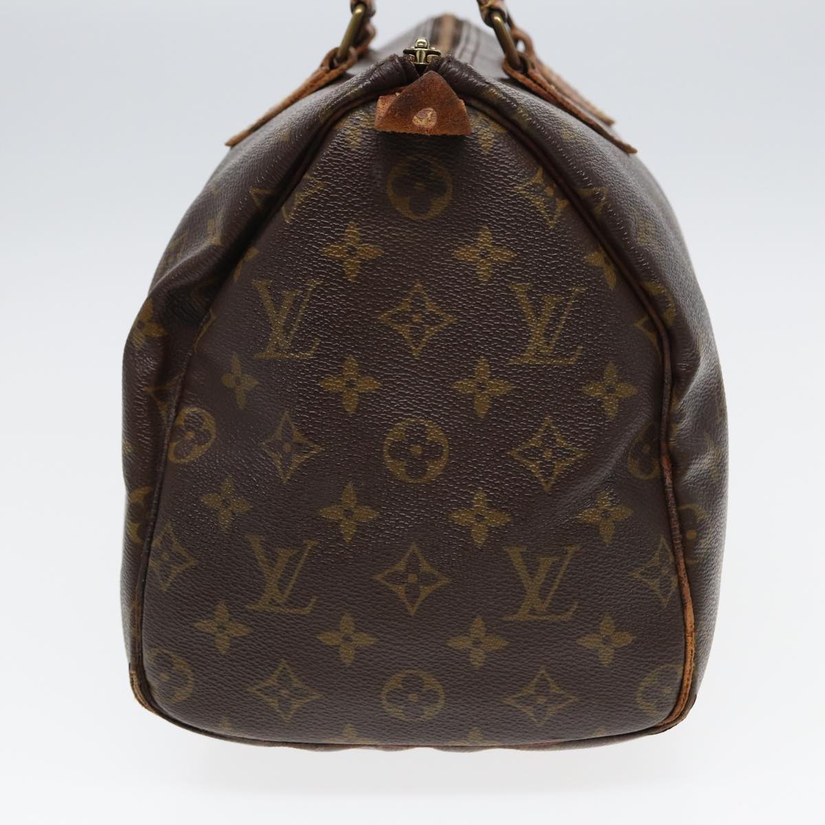 LOUIS VUITTON Monogram Speedy 30 Hand Bag M41526 LV Auth 83800