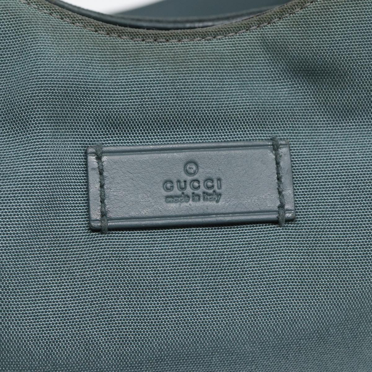 GUCCI Shoulder Bag Nylon Outlet Light Blue 244342 Auth 83813