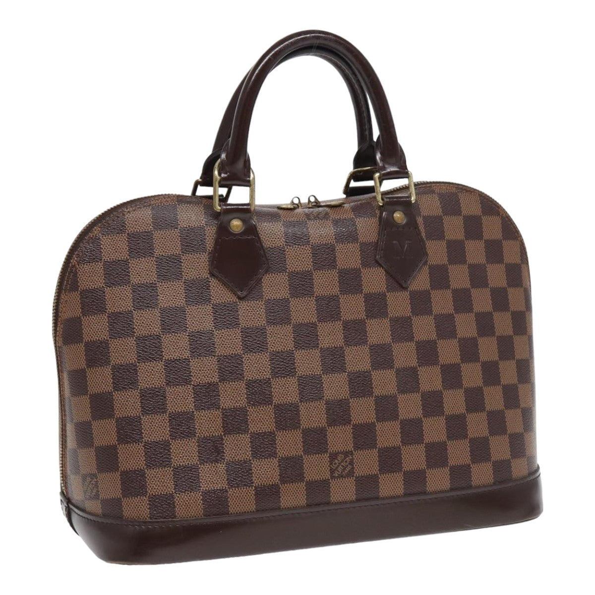 LOUIS VUITTON Damier Ebene Alma Hand Bag N51131 LV Auth 83830