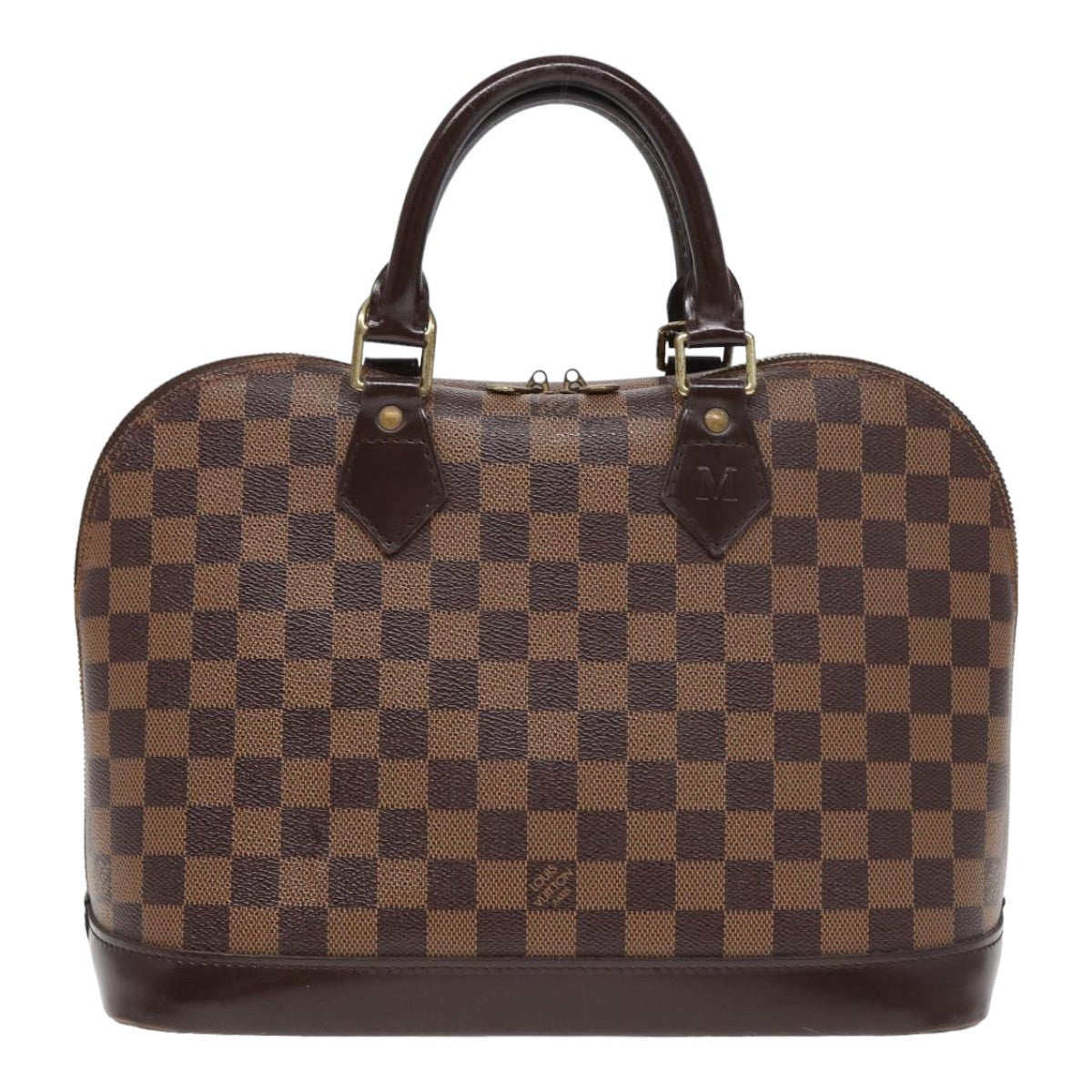 LOUIS VUITTON Damier Ebene Alma Hand Bag N51131 LV Auth 83830