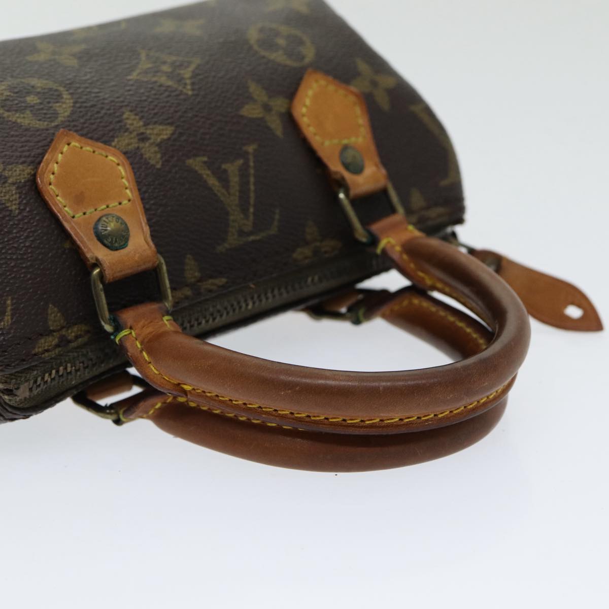 LOUIS VUITTON Monogram Mini Speedy Hand Bag M41534 LV Auth 83849