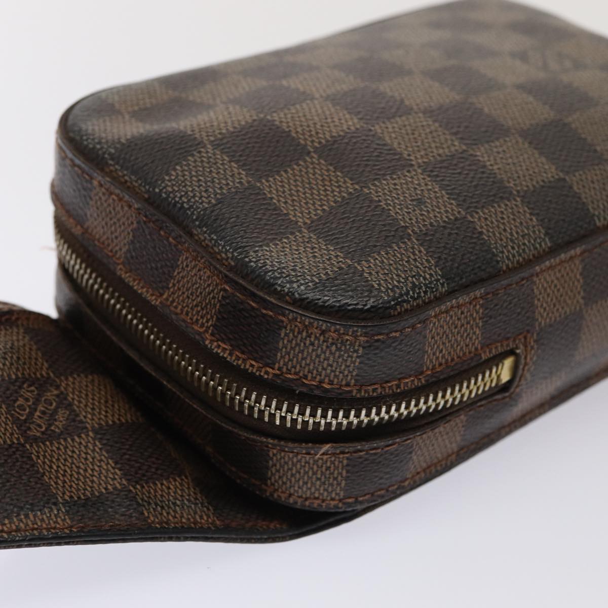 LOUIS VUITTON Damier Ebene Geronimos Shoulder Bag N51994 LV Auth 83855