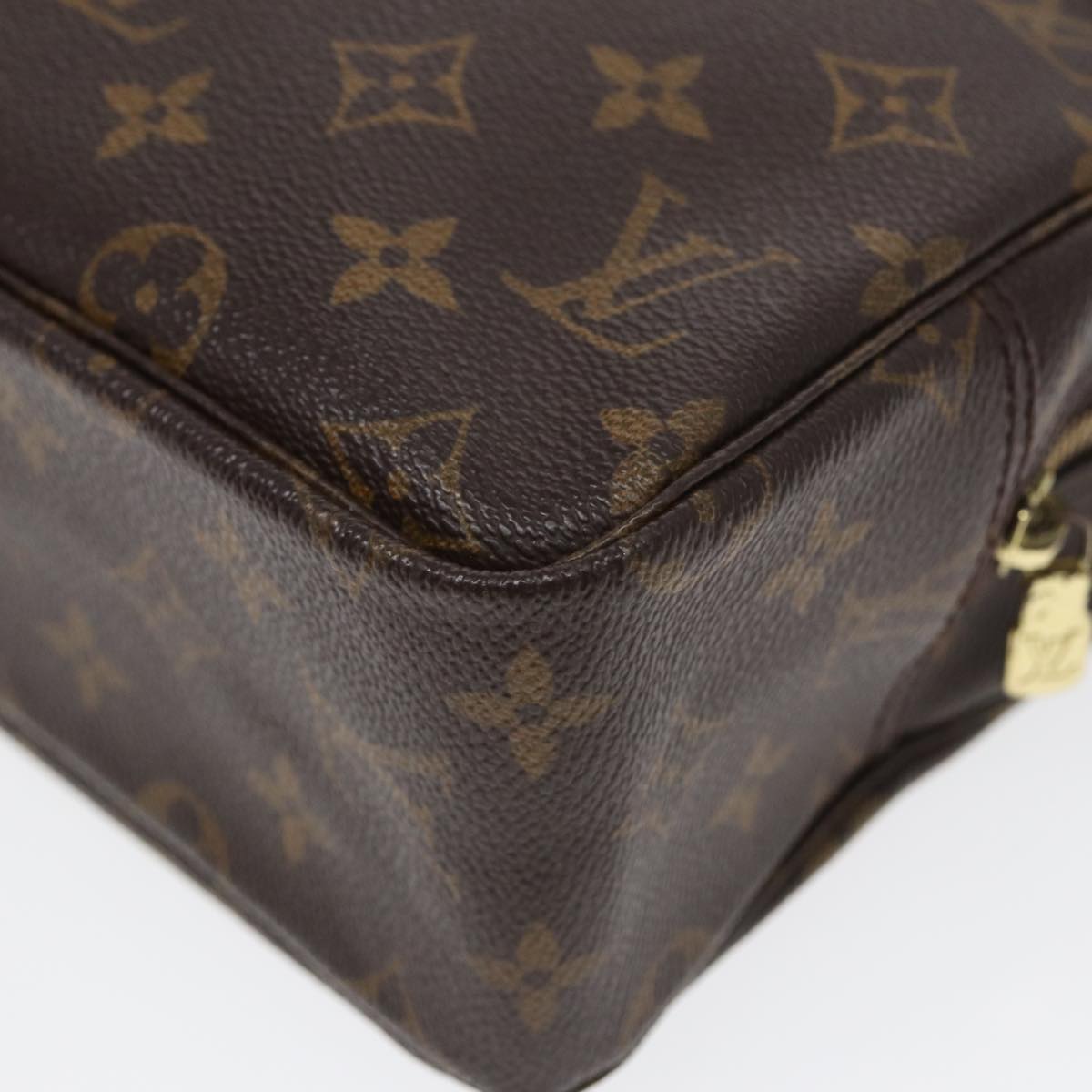 LOUIS VUITTON Monogram Trousse Toilette 28 Clutch Bag M47522 LV Auth 83859