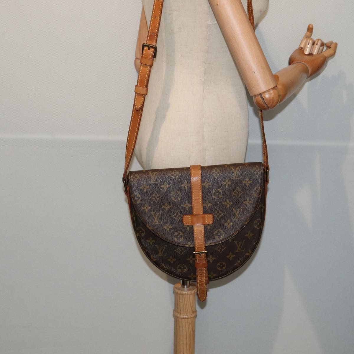 LOUIS VUITTON Monogram Chantilly GM Shoulder Bag M51232 LV Auth 83862