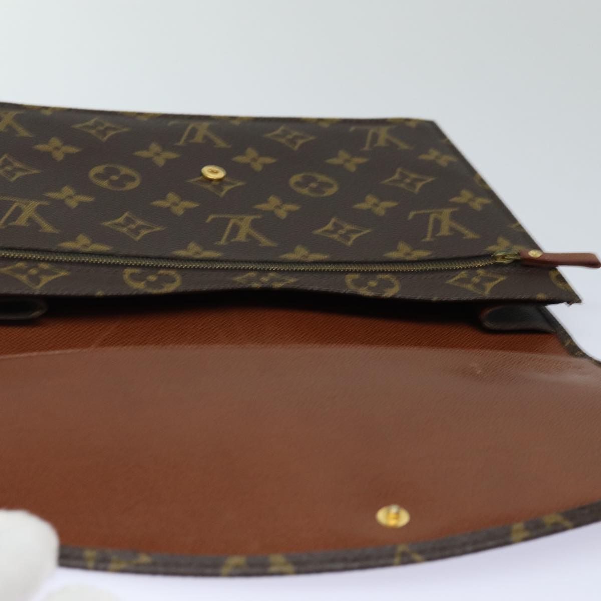 LOUIS VUITTON Monogram Pochette Rabat 23 Clutch Bag M51940 LV Auth 83864