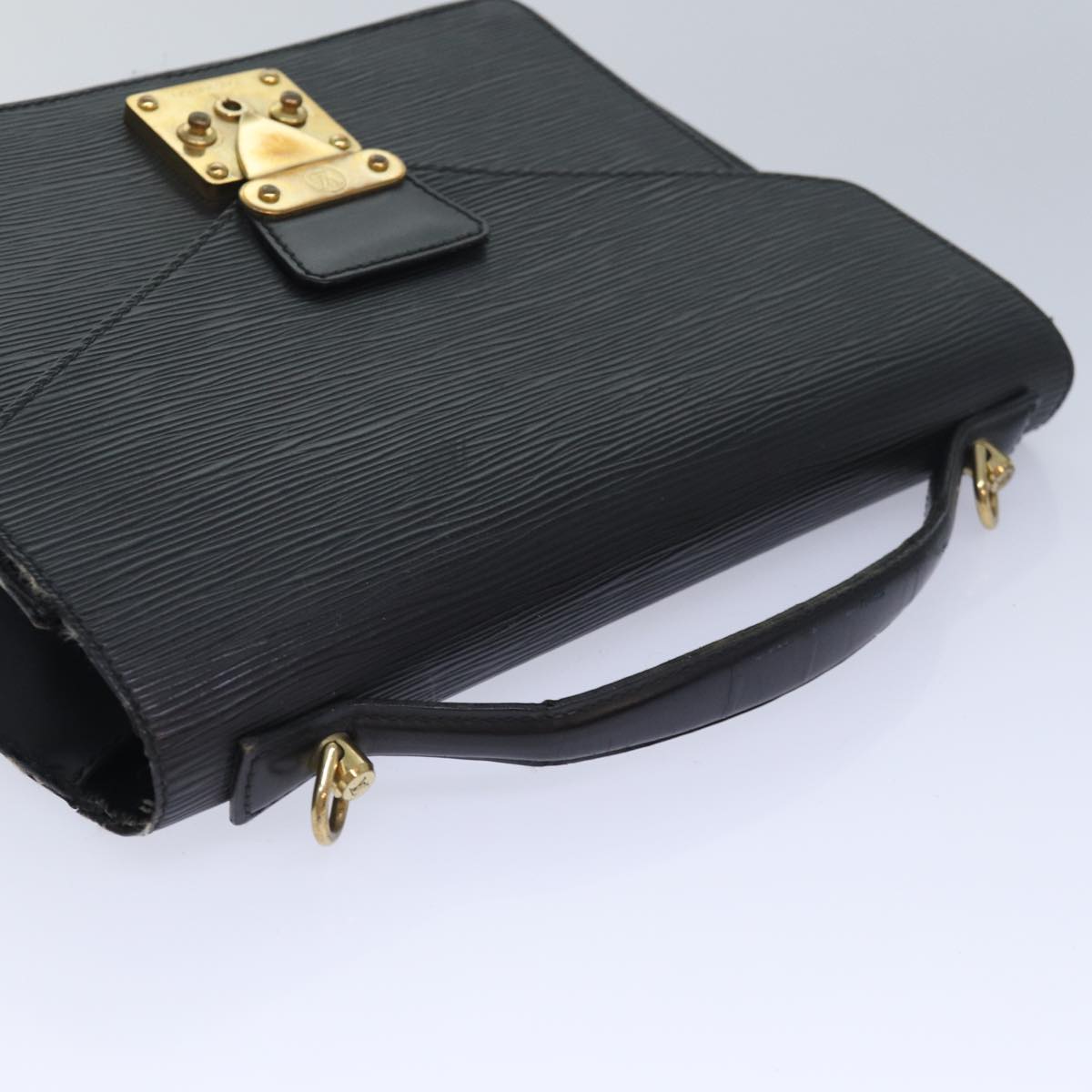 LOUIS VUITTON Epi Monceau 28 Hand Bag Black M52122 LV Auth 83868