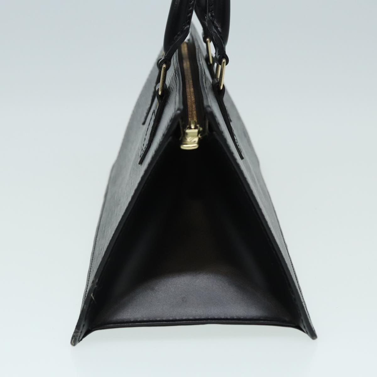 LOUIS VUITTON Epi Sac Triangle Hand Bag Black M52092 LV Auth 83871