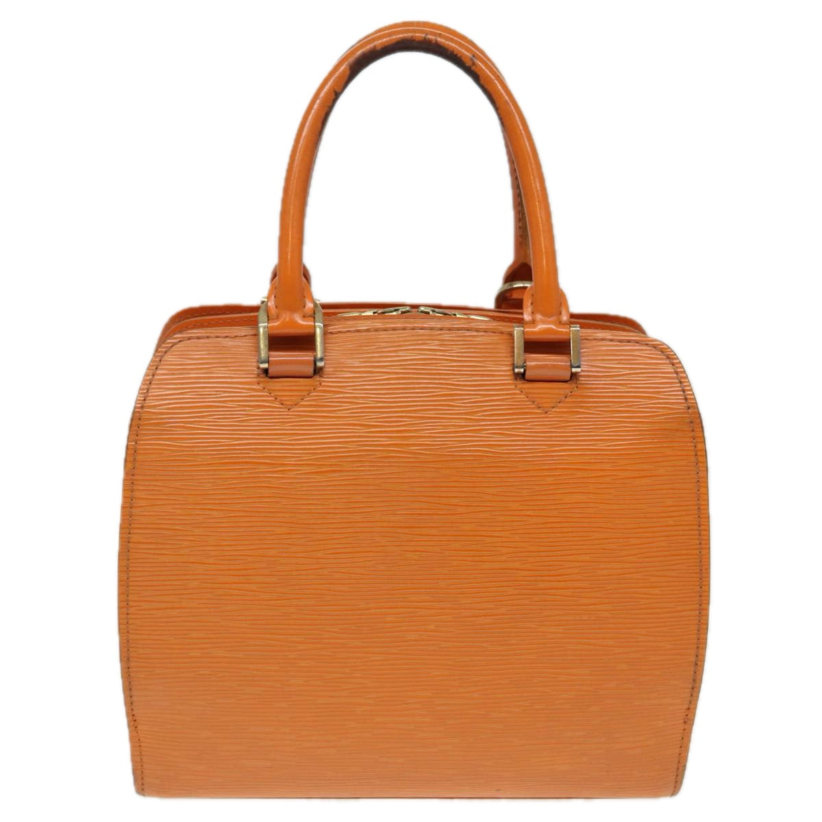 LOUIS VUITTON Epi Pont Neuf Hand Bag Orange Mandarin M5205H LV Auth 83876