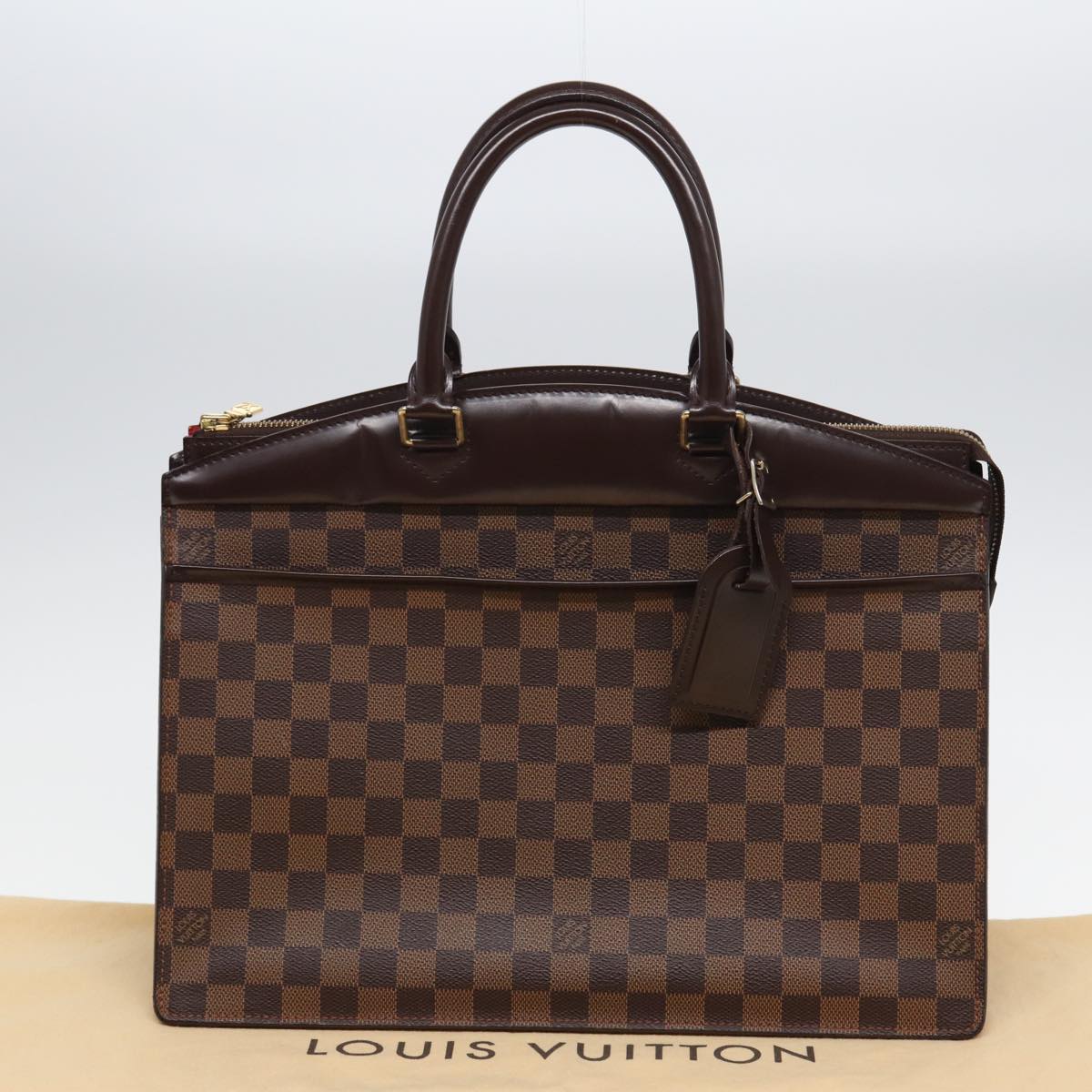 LOUIS VUITTON Damier Ebene Riviera Hand Bag N48022 LV Auth 83884A